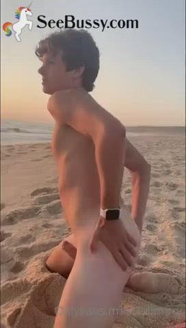 beach cock gay homemade public clip