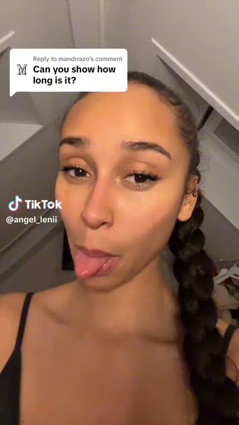 ebony lightskinned long tongue tongue tongue fetish clip