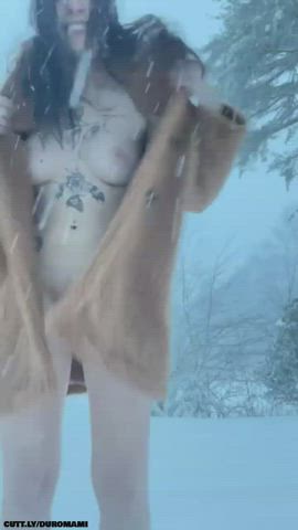 Ass Goth Nude Nudity Outdoor Public Pussy Small Tits clip