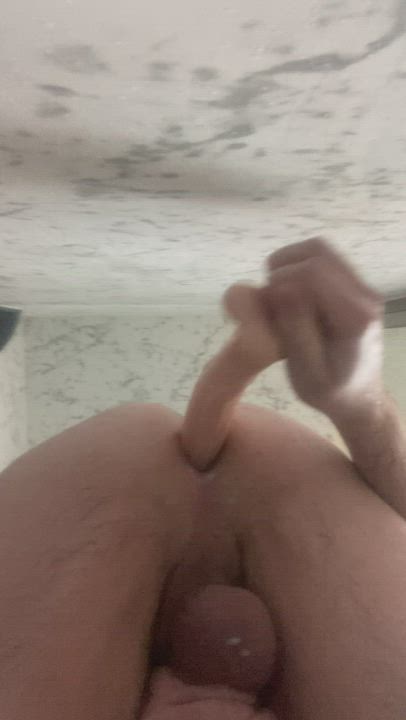 Anal Dildo Gay Male Masturbation Shower clip