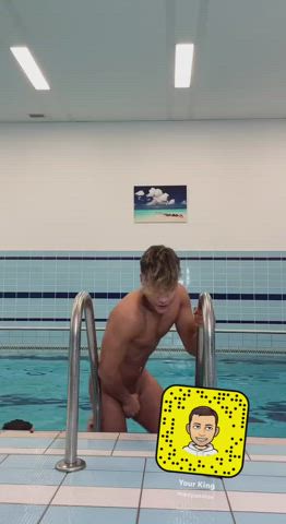 Exposed Gay Pool Wet Porn GIF by malinoes