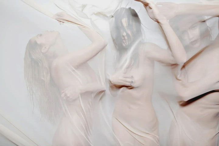 SEREBRO : Elena Temnikova (Centre) Nude Handbra - See A Lot Of Nude Left Tit Using
