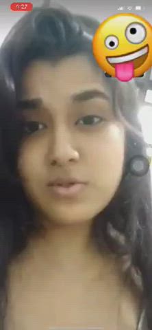 Amateur Big Tits Indian Mirror Natural Tits Schoolgirl Selfie Solo Teen Tits clip