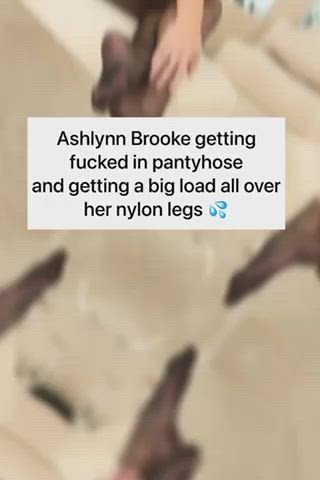 ashlynn brooke cumshot feet legs nylon nylons pantyhose sex clip