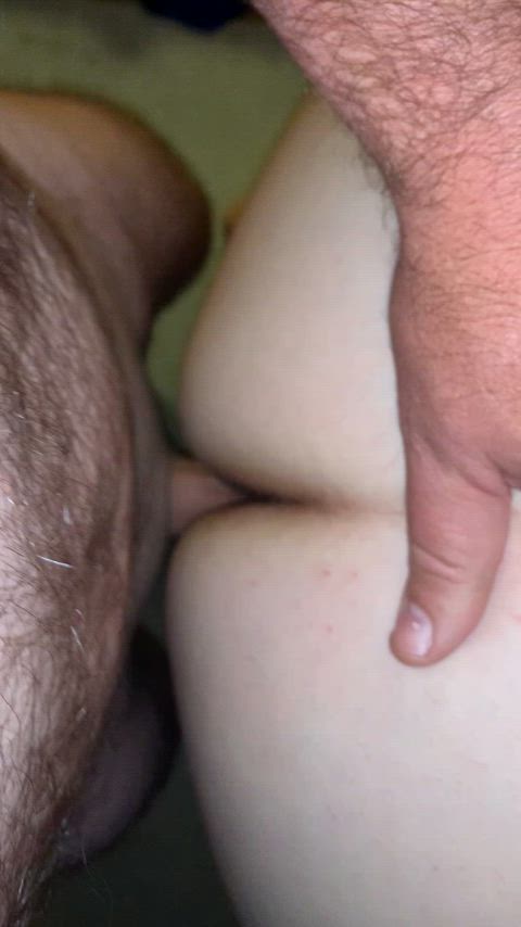 Love that moment pulling out of BBW Wife