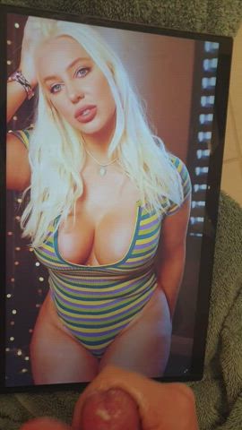 big tits blonde celebrity cumshot facial jerk off milf tribute clip