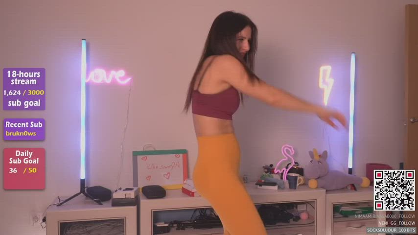 Ass Dancing Leggings Tight Ass clip