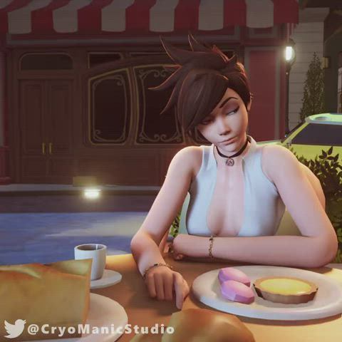 Tracer's titty flash (Cryo Maniac Studio) [Overwatch]