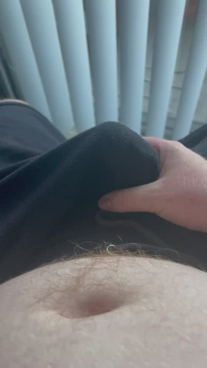 Had to whip out my hard uncut cock. Does it bring you to your knees?