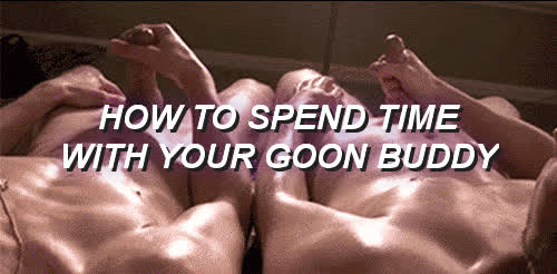 Jerking off with a buddy is always better isn't it?