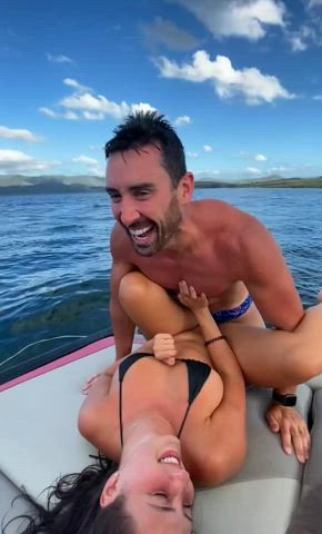 accidental big tits bikini boat funny porn laughing r/nsfwfunny clip