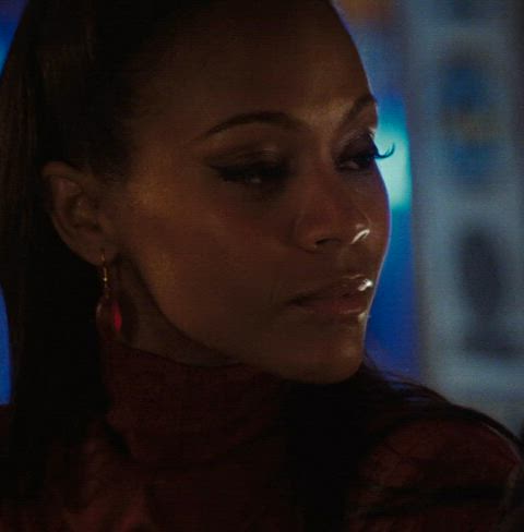 celebrity female zoe saldana clip