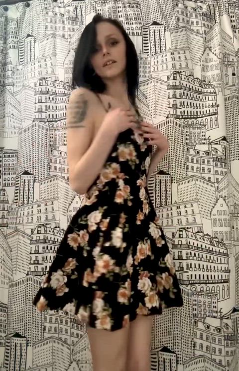 cute dress tattoo alt-girls clip