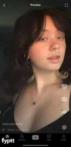 cute flashing teen tiktok tits clip
