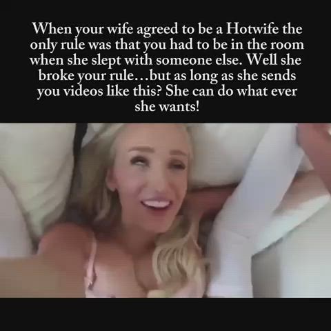 blonde caption cheating cuckold hotwife clip