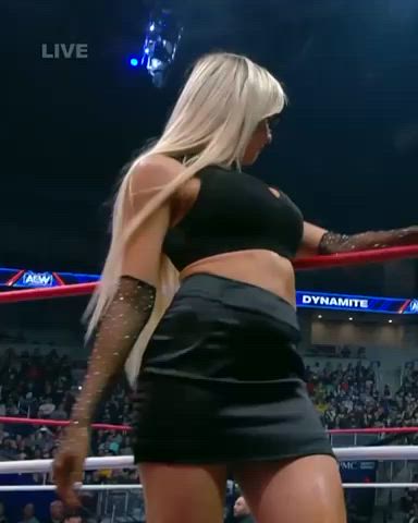 ass big tits blonde legs skirt thick thighs tits wrestling clip