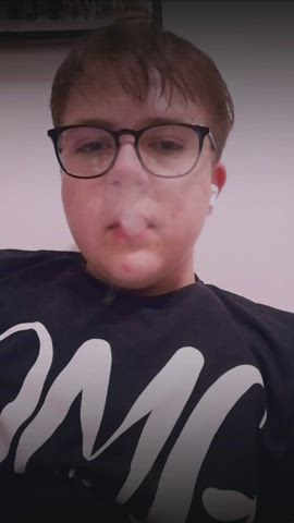 Glasses Selfie Smoking clip
