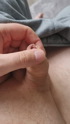 (44) playing with my foreskin for you
