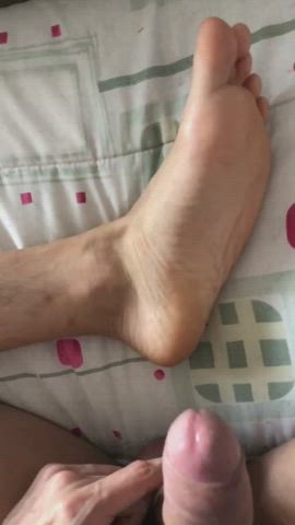 Big cock, big feet combo