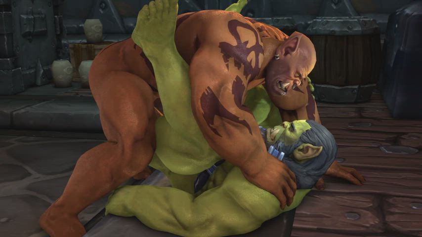 animation fantasy gay monster cock muscles orc rule34 warcraft clip
