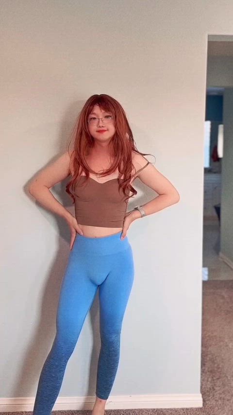 femboy feminization leggings sissy sissy slut trap yoga pants clip