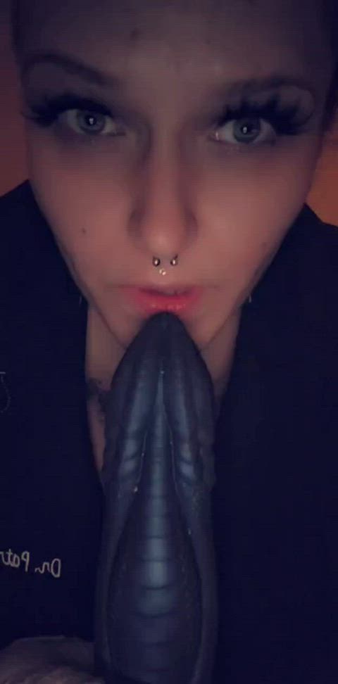 dildo sloppy sucking clip