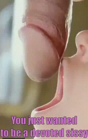 Big Dick Caption Cum In Mouth Sissy clip