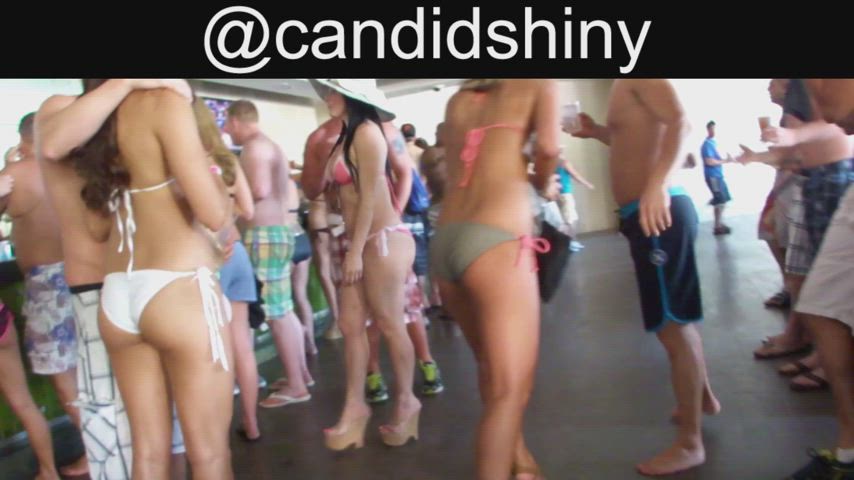 ass bikini booty group party swimsuit clip