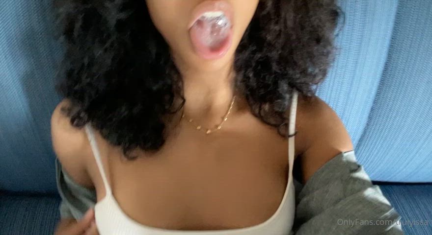 latina long tongue tongue tongue fetish clip