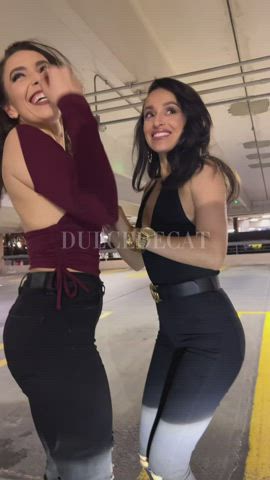 After a stroll at the mall.. we were feeling naughty in the garage [gif]