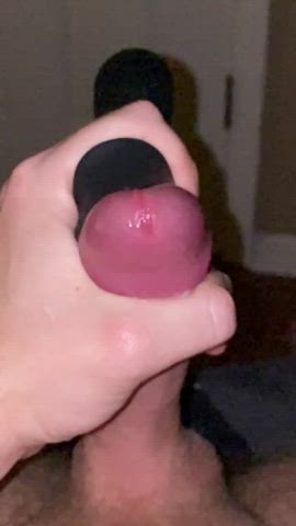 Had a good cum with a glans vibrator.