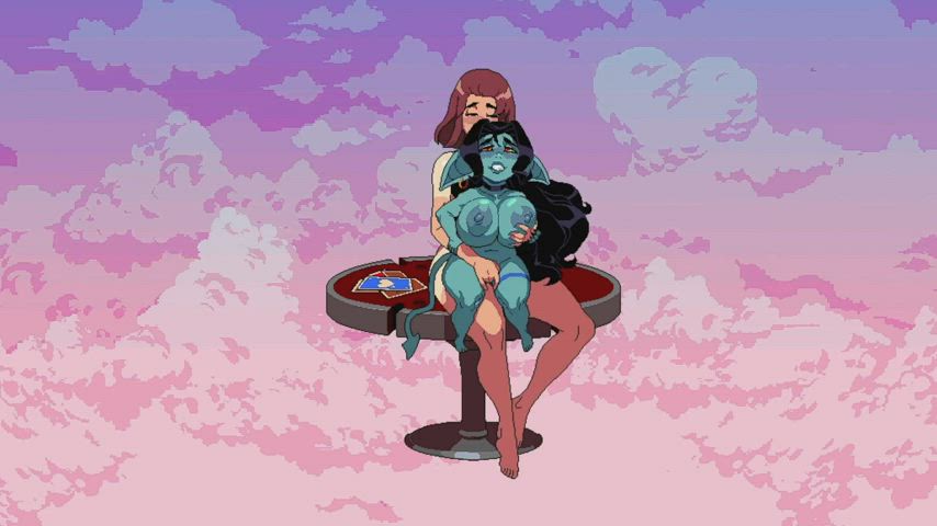 Animation Anime Cartoon Fingering Hentai Lesbian Loop Monster Girl Rule34 clip