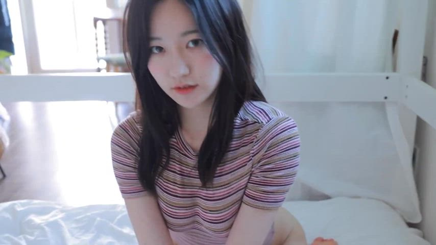 asian ass brunette cute korean non-nude petite tease teasing tits clip