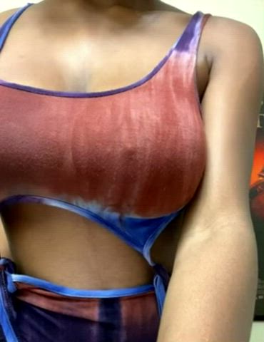 Big Ebony Natural Tits.