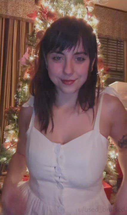 I want Santa to cum visit me in the middle of the night and fuck me, hard.