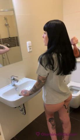Bathroom Doggystyle Quickie clip
