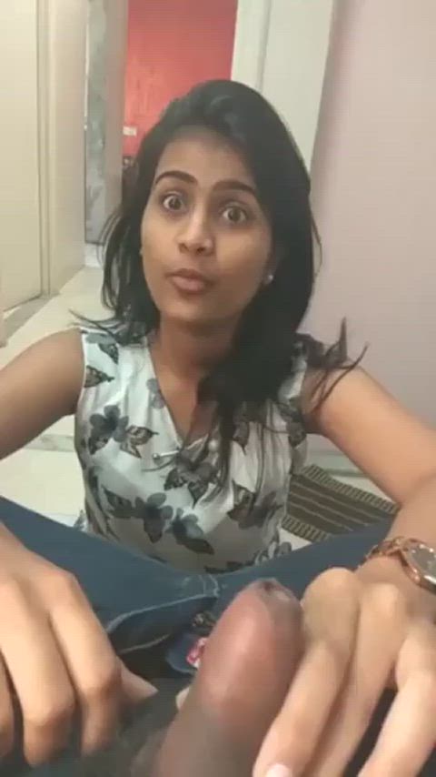 blowjob desi girlfriend handjob teasing clip