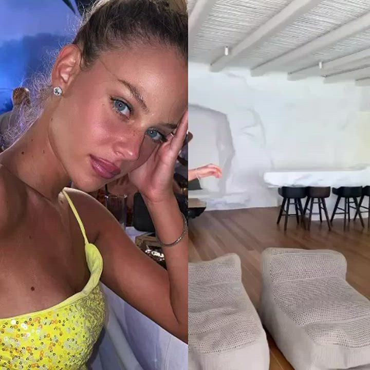 Vacation pictures and sexy dance video collage