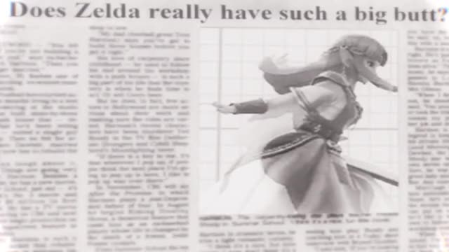 Zelda disagrees with news that she has a big butt! {Video w/ Sound, 3D/SFM} [F Ass/Butt