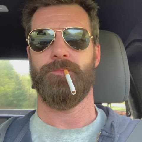 beard daddy smoking clip