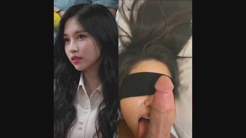 Asian Blindfolded Blowjob clip