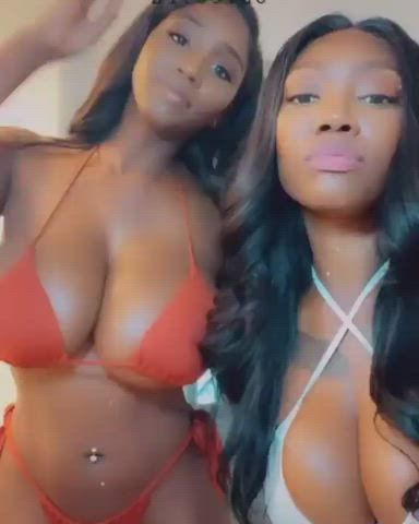 african big tits bikini cleavage cute ebony nigerian clip
