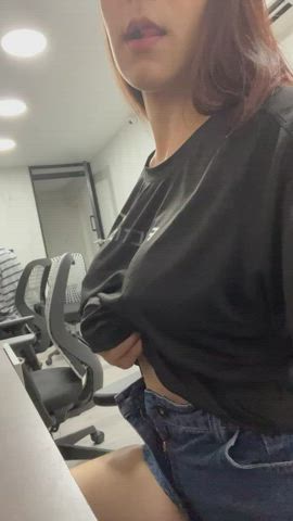 Boobs Office Public Spy Tits clip