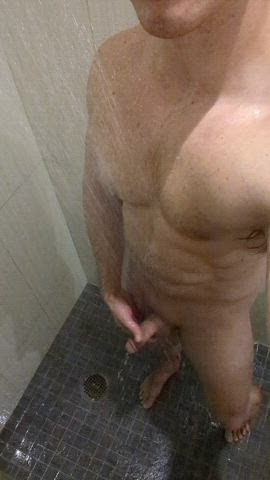 cock jerk off shower clip