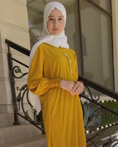 clothed hijab innocent solo uniform clip