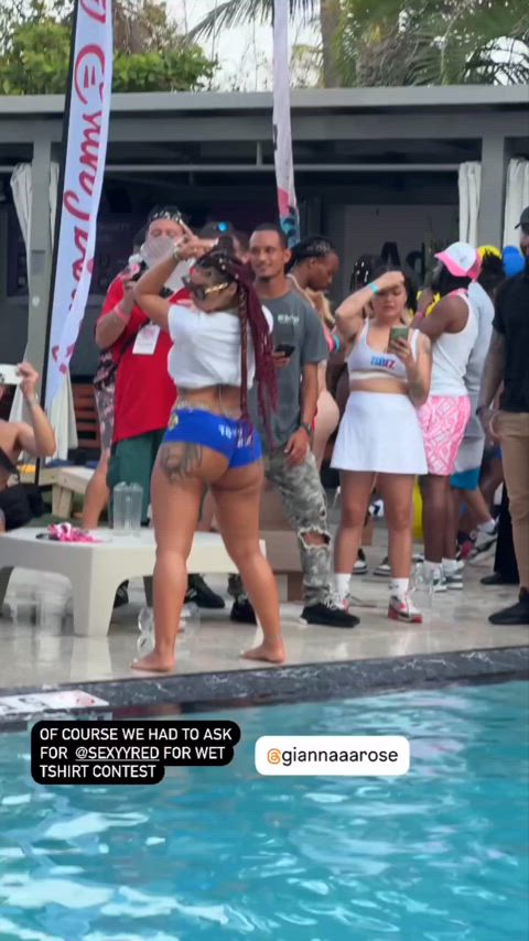 party pool twerking clip