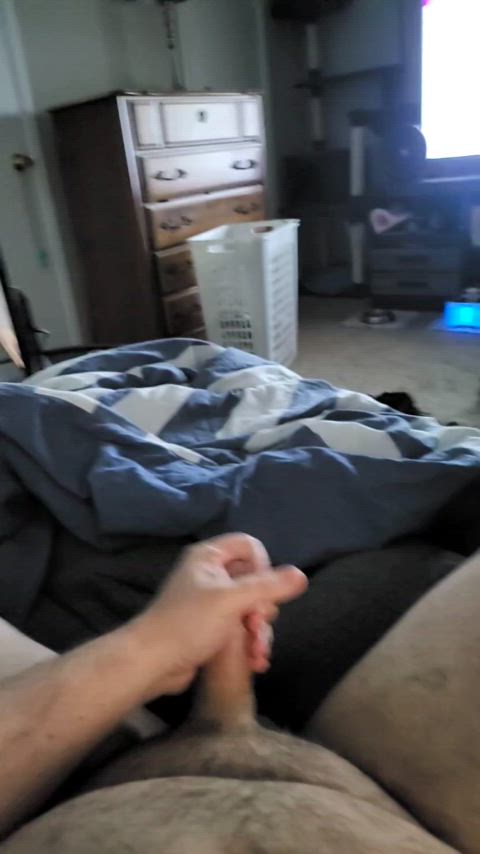 cock jerk off male masturbation masturbating orgasm pov solo clip
