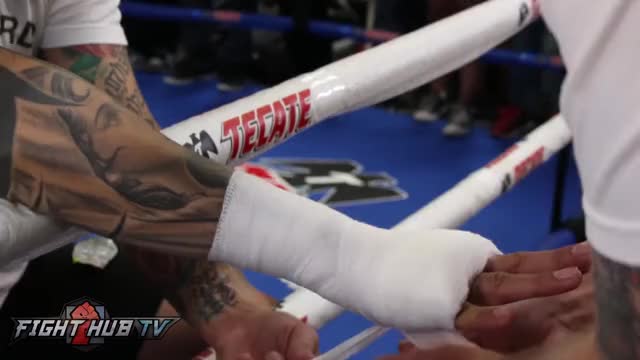 Watch how Freddie Roach Wraps a PRO's hand, Miguel Cotto