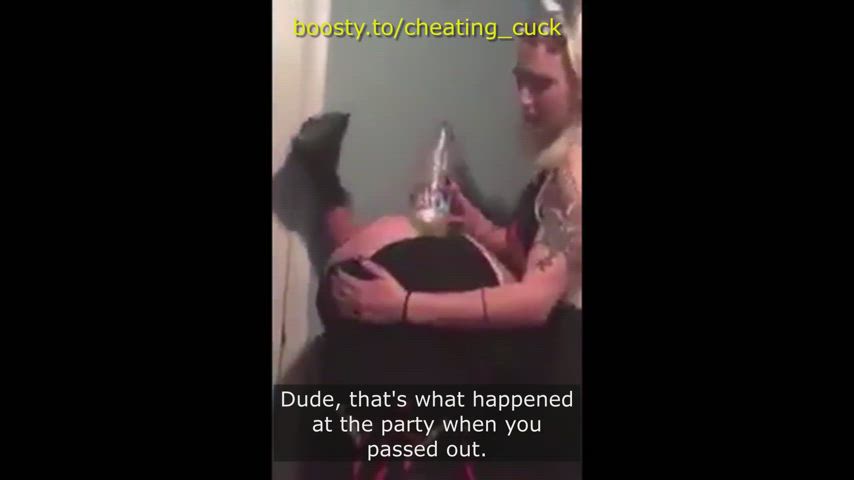 cheat cheating girlfriend party captions slut-captions clip