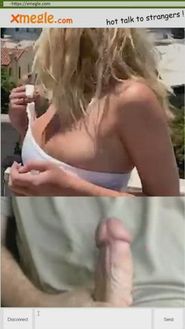 big tits cum cumshot flashing nsfw outdoor public webcam clip